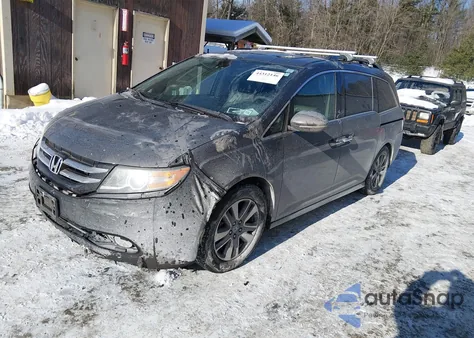 2014 Honda Odyssey Touring/Touring Elite из США, поврежденный, VIN 5FNRL5H90EB061761